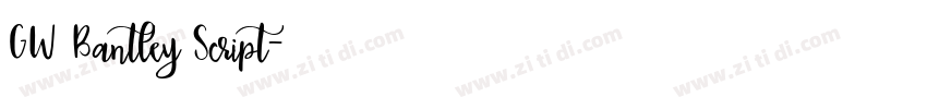 GW Bantley Script字体转换
